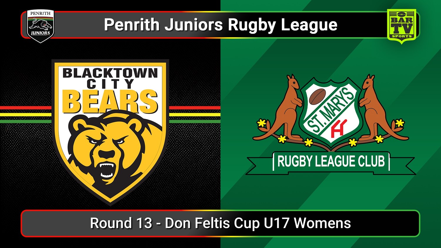 250726-video-Penrith & District Junior Rugby League Round 13 - Don Feltis Cup U17 Womens - Blacktown City v St Marys Slate Image