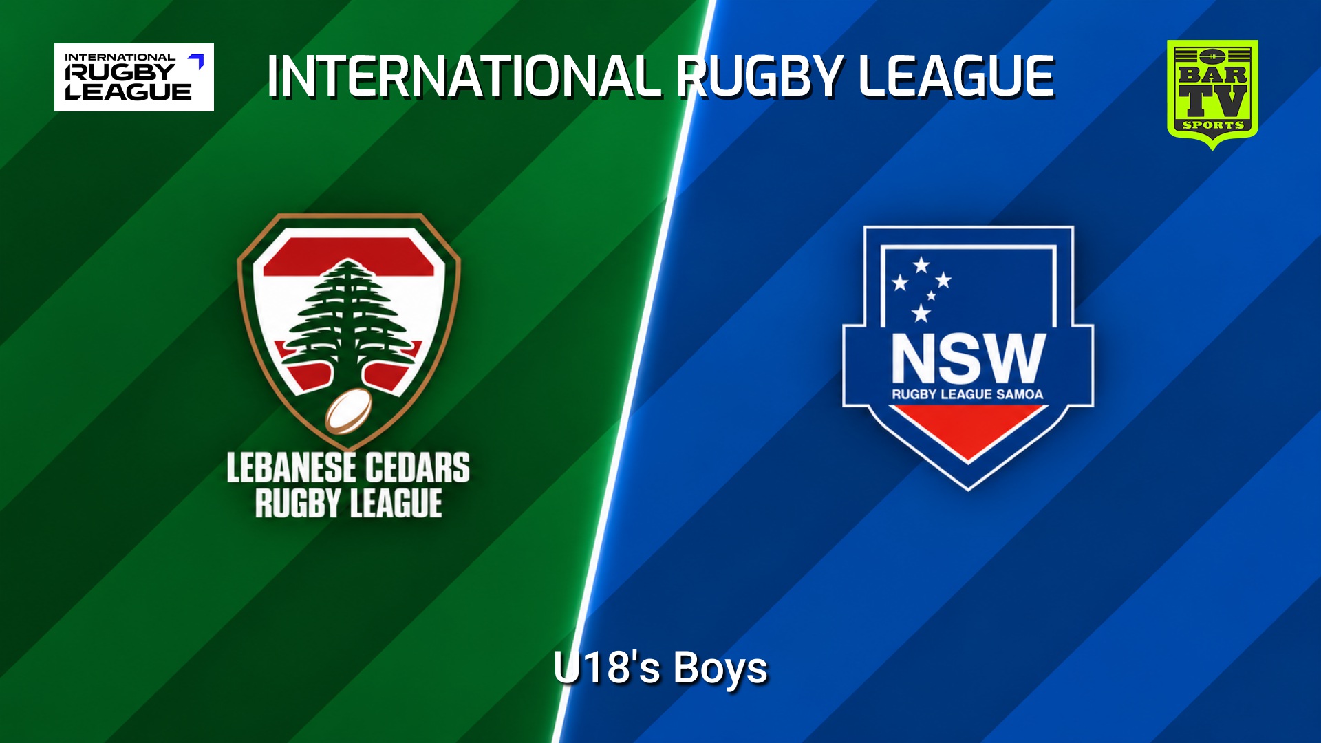 260927-video-International RL U18's Boys - Samoa Rugby League v Lebanese Cedars Slate Image