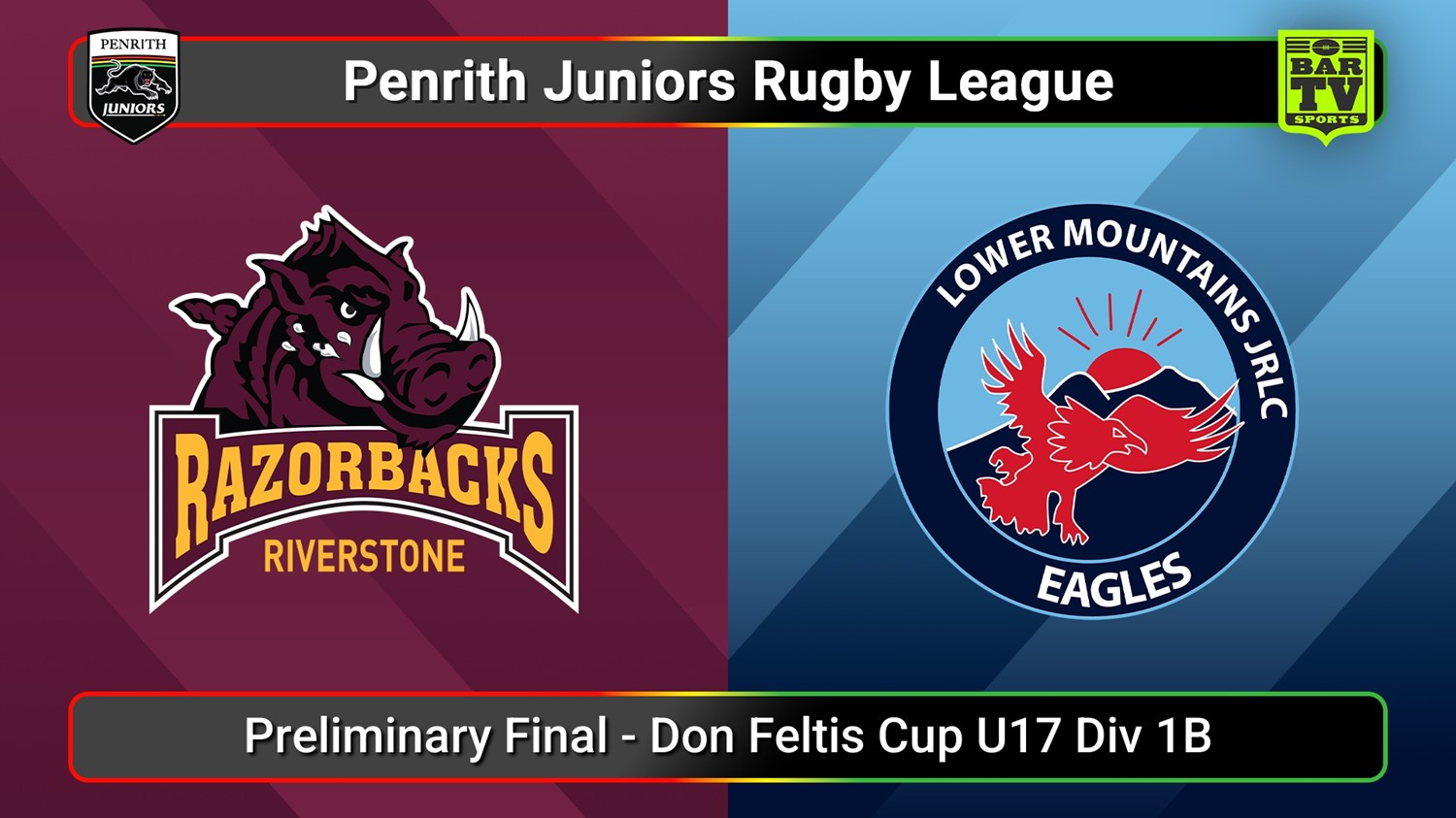 250906-video-Penrith & District Junior Rugby League Preliminary Final - Don Feltis Cup U17 Div 1B - Riverstone v Lower Mountains Slate Image