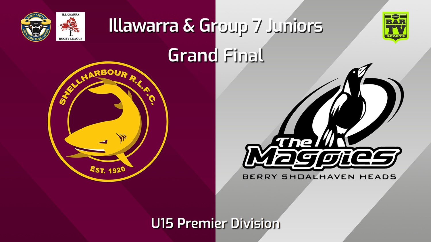 250907-video-Illawarra and Group 7 Merged Juniors Grand Final - U15 Premier Div - Shellharbour Sharks v Berry-Shoalhaven Heads Slate Image