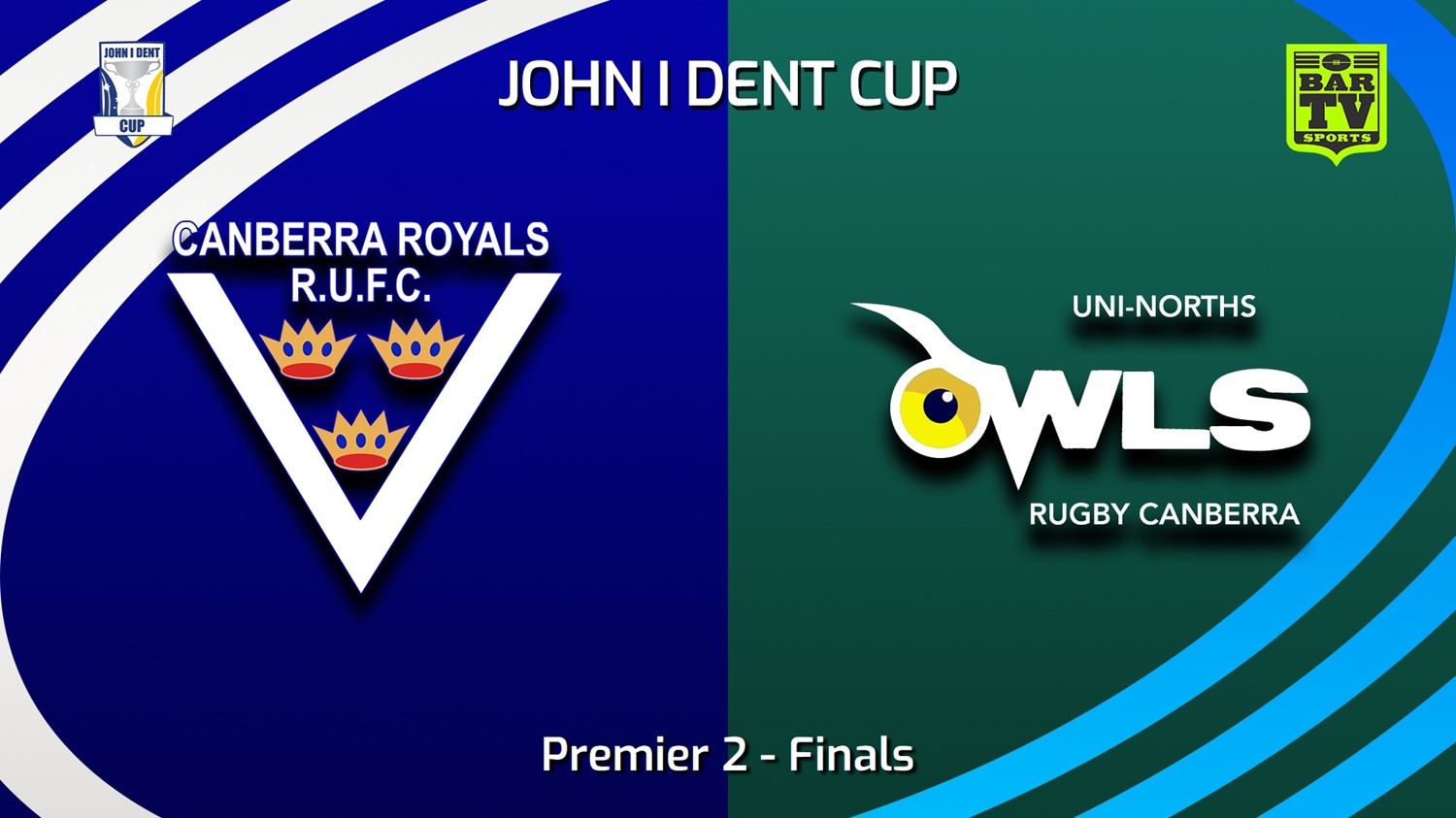 250823-video-John I Dent (ACT) Finals - Premier 2 - Canberra Royals v UNI-North Owls (1) Slate Image