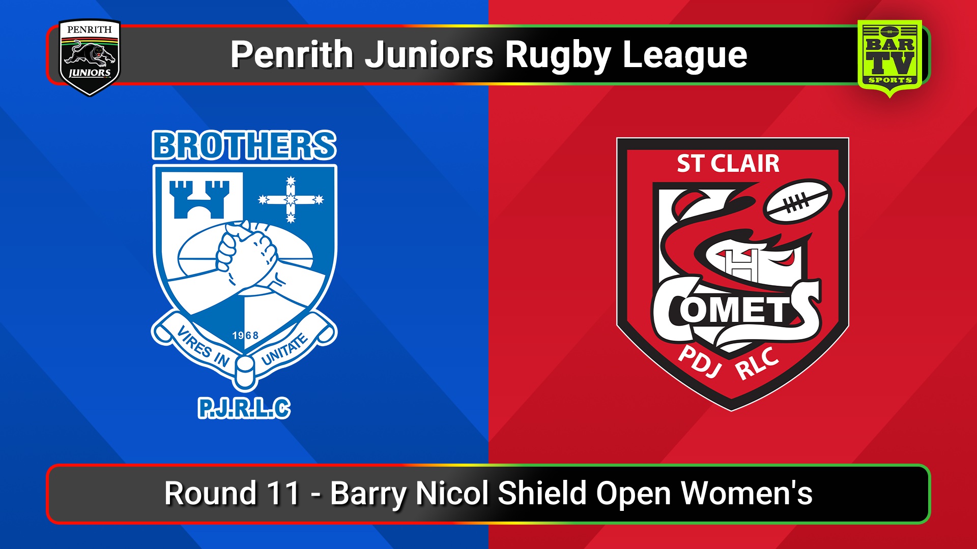 250629-video-Penrith & District Junior Rugby League Round 11 - Barry Nicol Shield Open Women's - Brothers v St Clair Slate Image