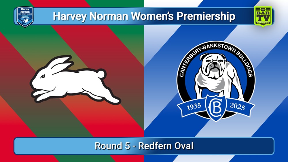 250802-video-Harvey Norman NSW Women's Premiership Round 5 - South Sydney Rabbitohs v Canterbury-Bankstown Bulldogs Slate Image