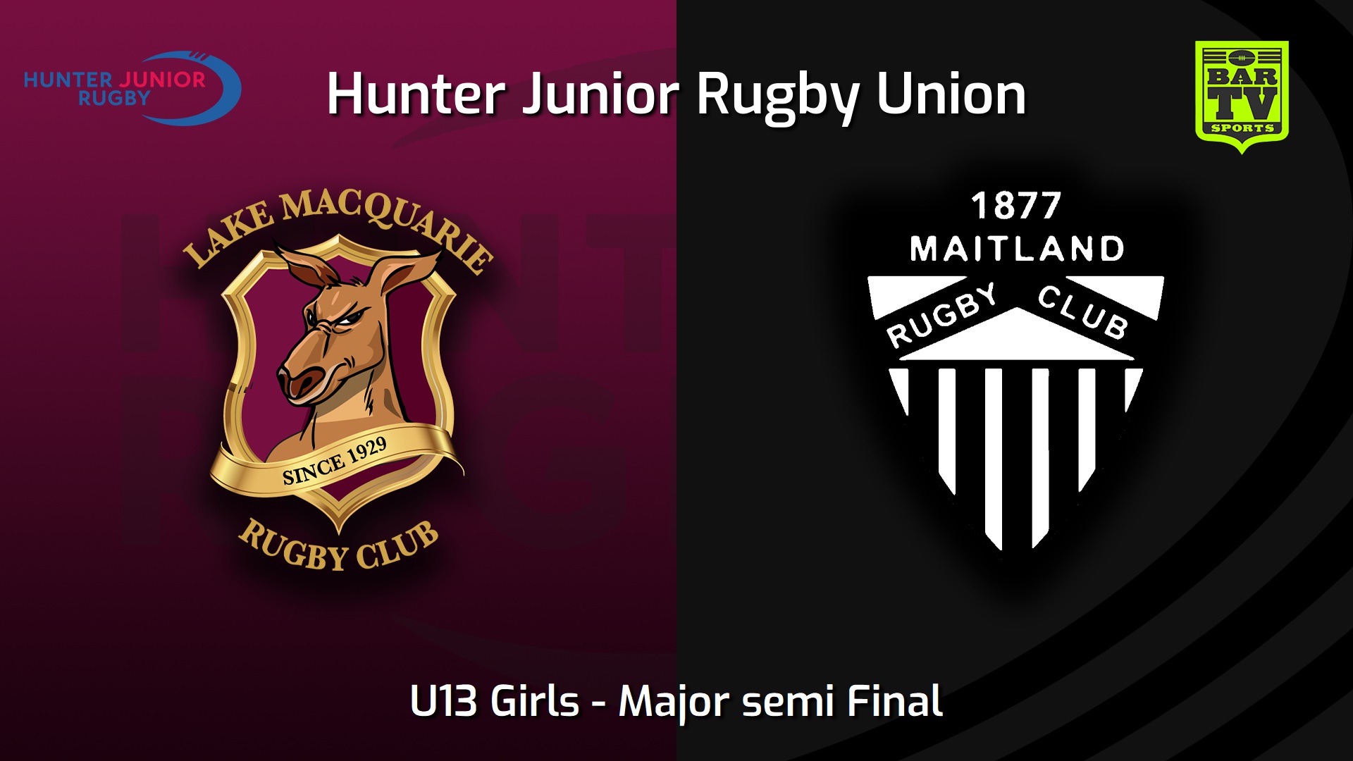 250829-video-Hunter Junior Rugby Union Major semi Final - U13 Girls - Lake Macquarie v Maitland Slate Image