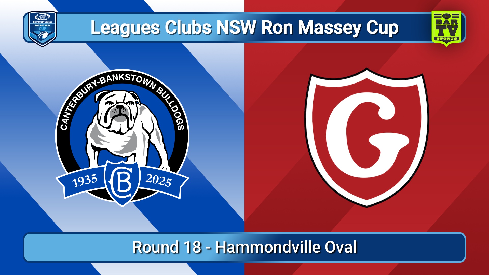 250806-video-Ron Massey Cup Round 18 - Canterbury-Bankstown Bulldogs v Glebe Dirty Reds Slate Image