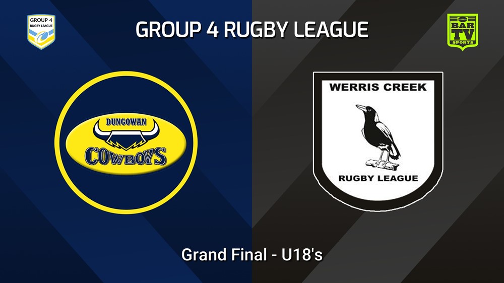 250907-video-Group 4 Rugby League Grand Final - U18's - Dungowan Cowboys v Werris Creek Magpies Slate Image