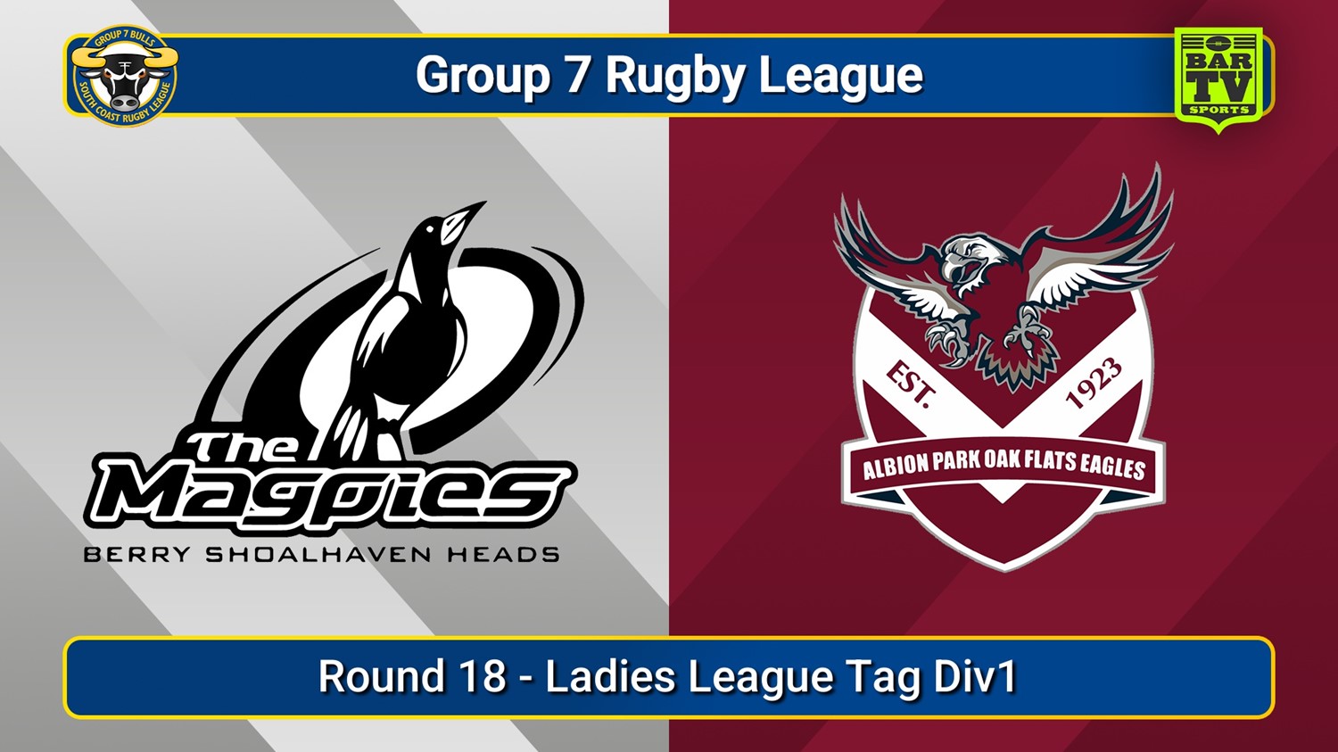 250830-video-South Coast Round 18 - Ladies League Tag Div1 - Berry-Shoalhaven Heads v Albion Park Oak Flats Slate Image