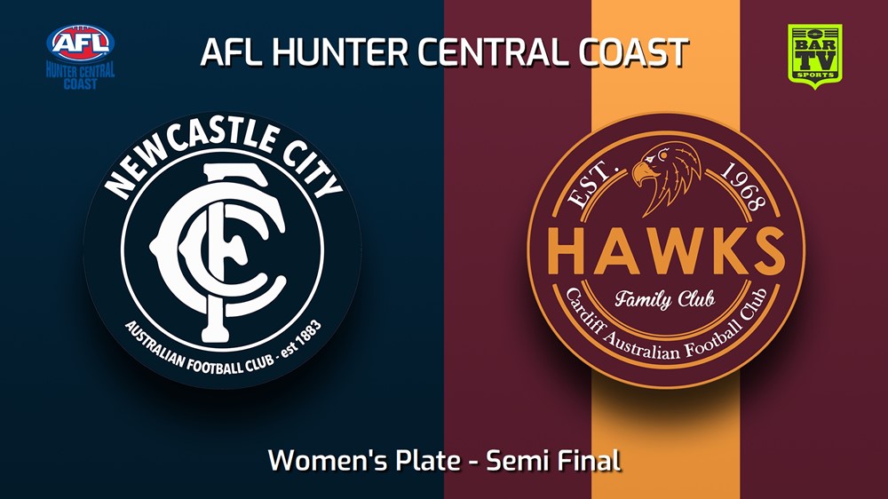 240831-video-AFL Hunter Central Coast Semi Final - Women's Plate - Newcastle City  v Cardiff Hawks Slate Image