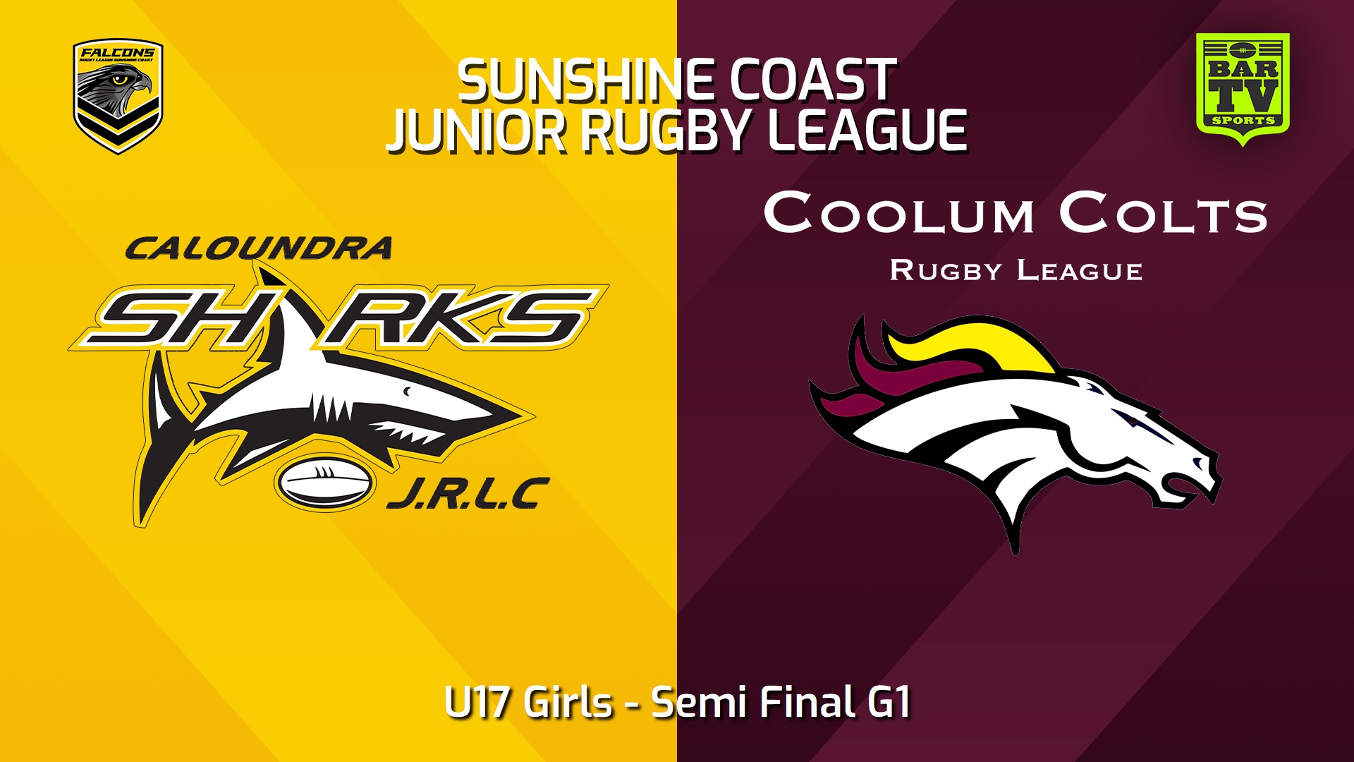 240823-video-Sunshine Coast Junior Rugby League Semi Final G1 - U17 Girls - Caloundra Sharks JRL v Coolum Colts JRL Slate Image