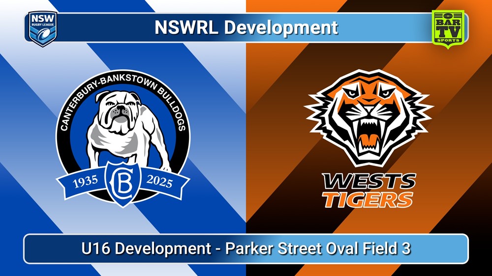 250715-video-NSWRL Development Girls Gala Day - U16 Development - Canterbury-Bankstown Bulldogs v Wests Tigers Slate Image