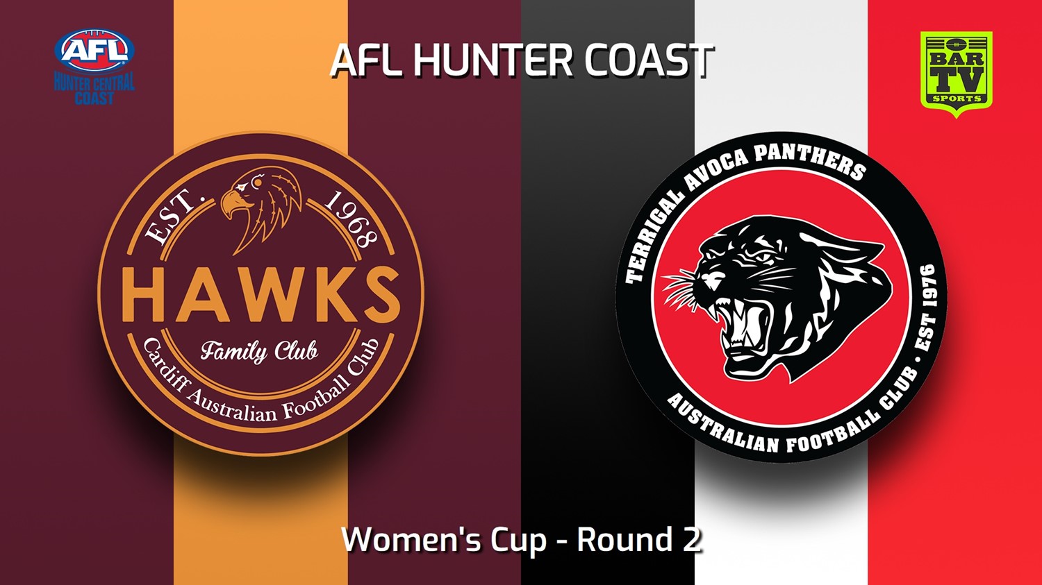 230506-AFL Hunter Central Coast Round 2 - Women's Cup - Cardiff Hawks v Terrigal Avoca Panthers Slate Image