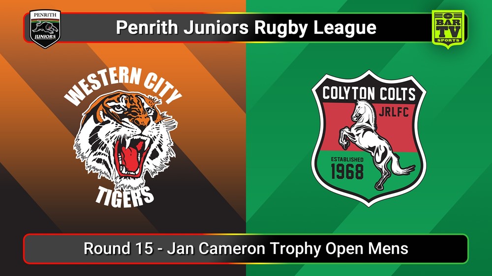 250802-video-Penrith & District Junior Rugby League Round 15 - Jan Cameron Trophy Open Mens - Western City Tigers v Colyton Slate Image