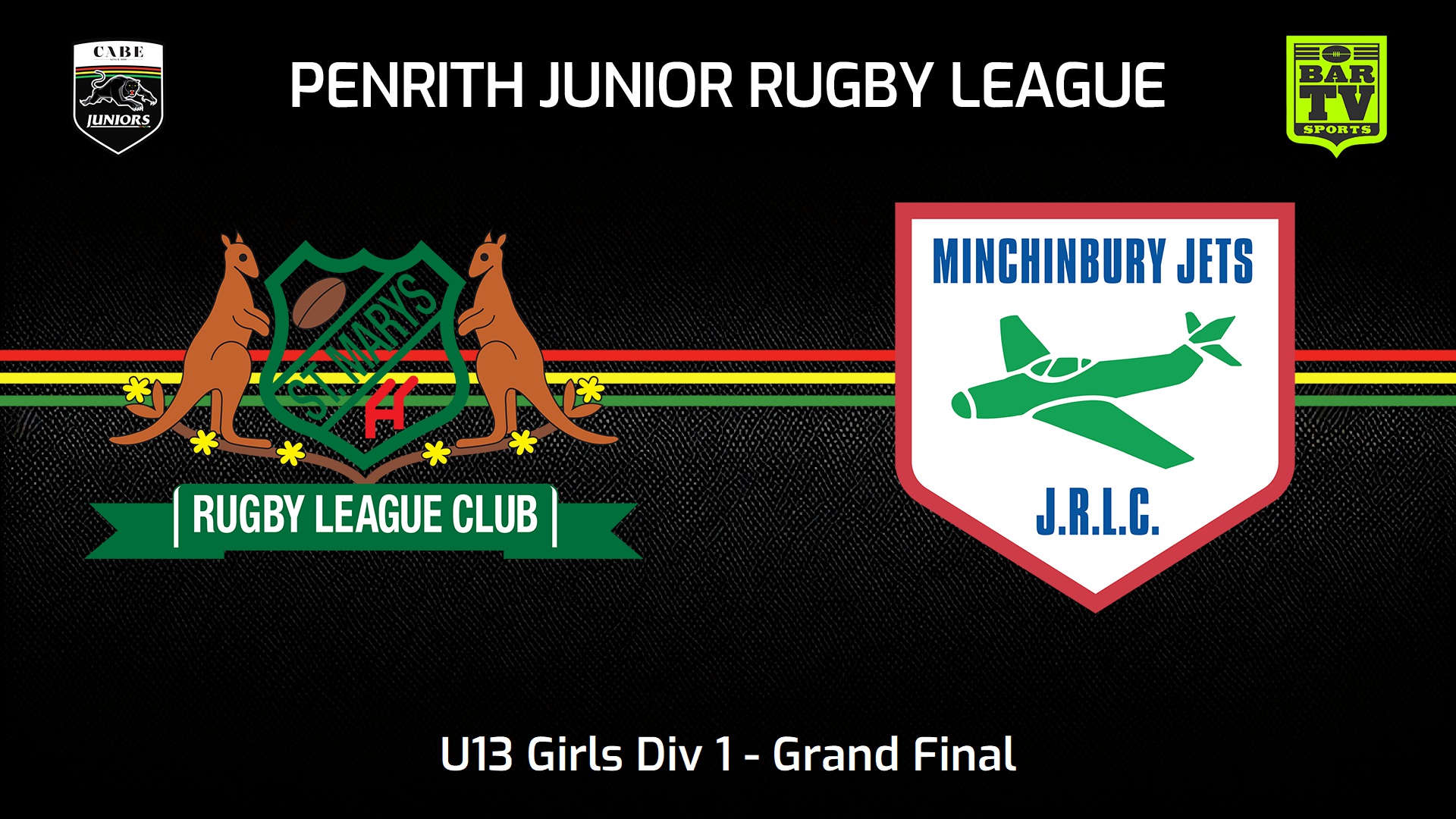 230826-Penrith & District Junior Rugby League Grand Final - U13 Girls Div 1 - St Marys v Minchinbury Slate Image