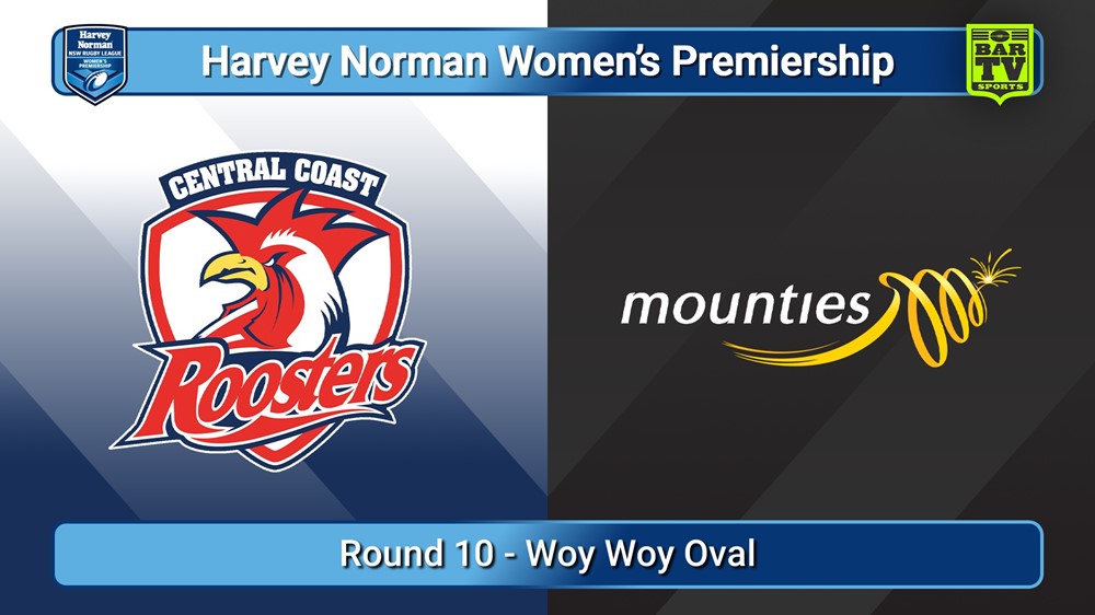 250907-video-Harvey Norman NSW Women's Premiership Round 10 - Central Coast Roosters v Mounties Slate Image