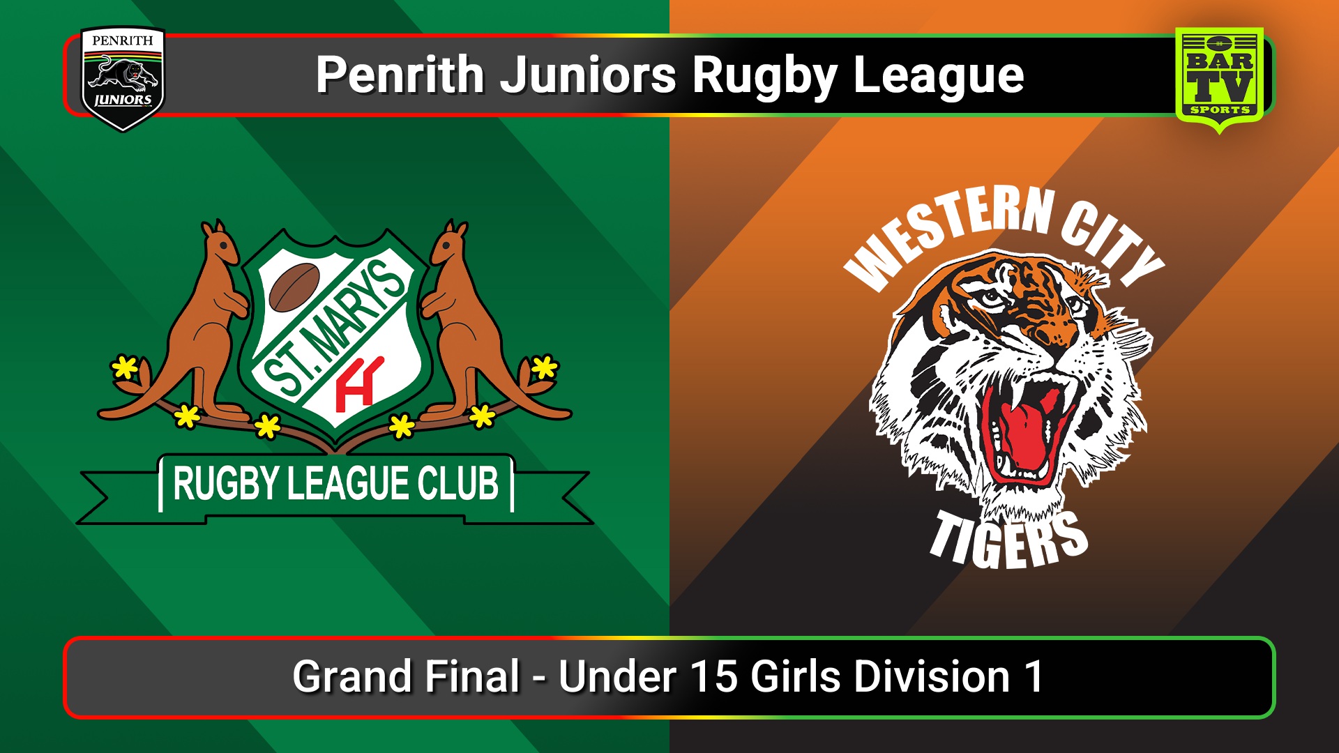250906-video-Penrith & District Junior Rugby League Grand Final - Under 15 Girls Division 1 - St Marys v Western City Tigers Slate Image