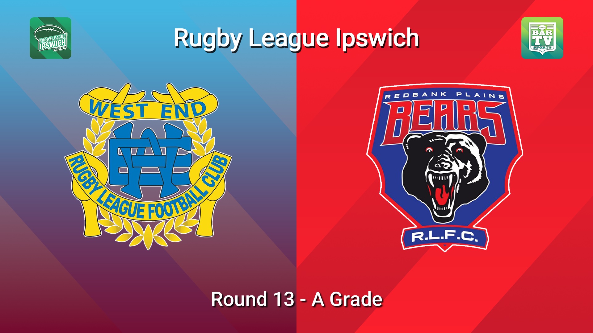 260711-video-Rugby League Ipswich Round 13 - A Grade - West End v Redbank Plains Bears Slate Image
