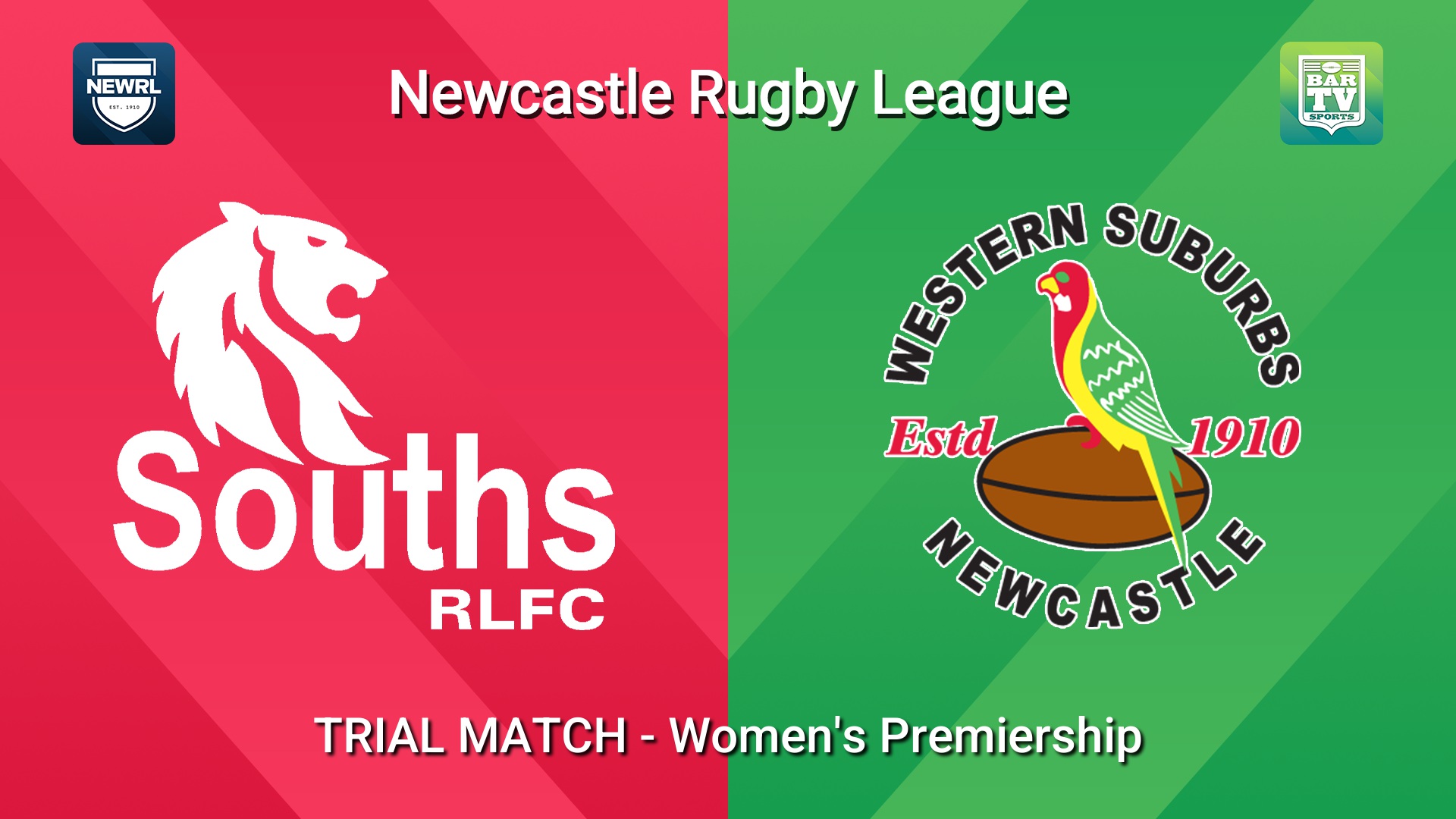 260425-video-Newcastle RL TRIAL MATCH - Women's Premiership - South Newcastle Lions v Western Suburbs Rosellas Slate Image