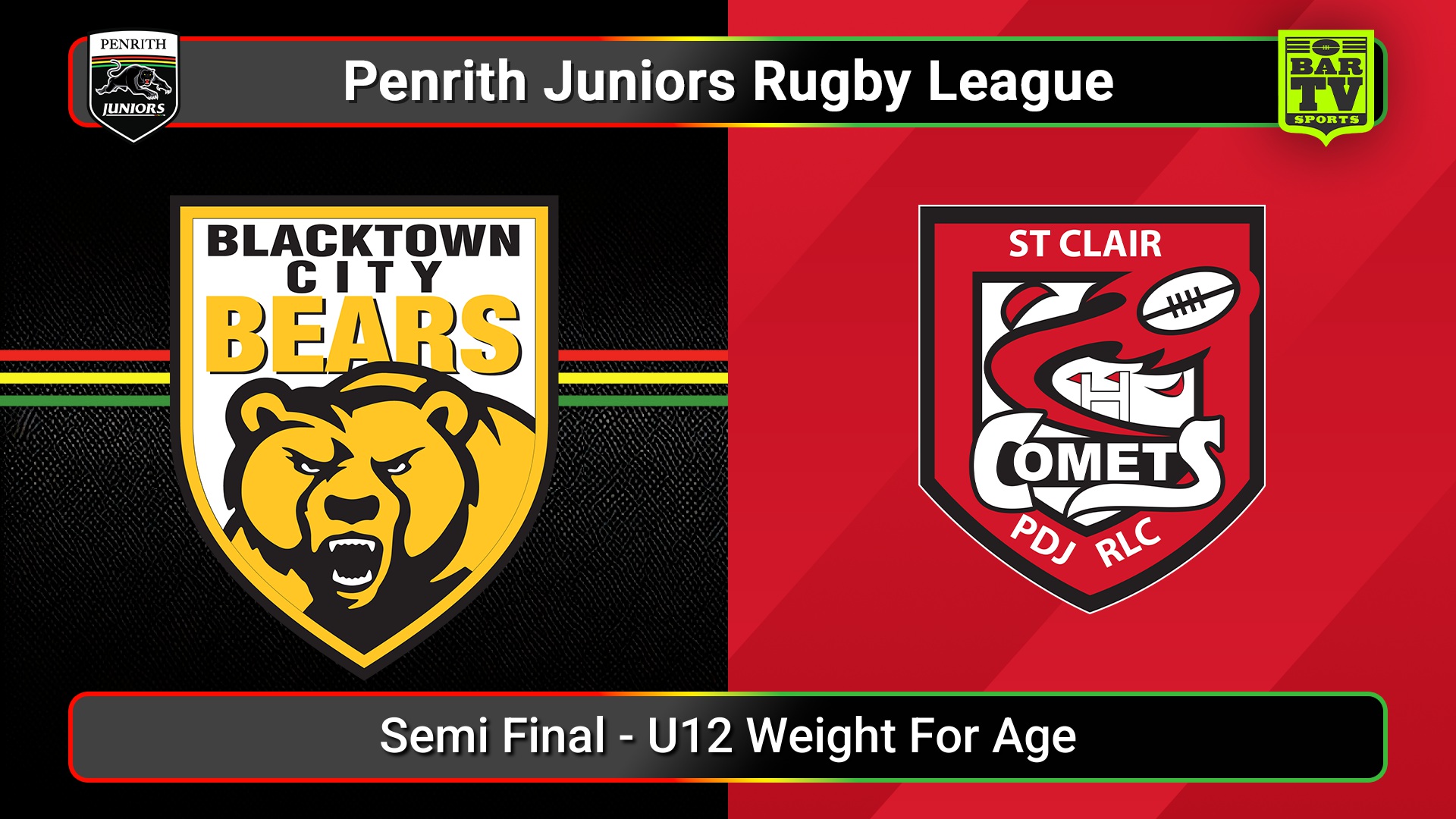 250817-video-Penrith & District Junior Rugby League Semi Final - U12 Weight For Age - Blacktown City v St Clair Slate Image