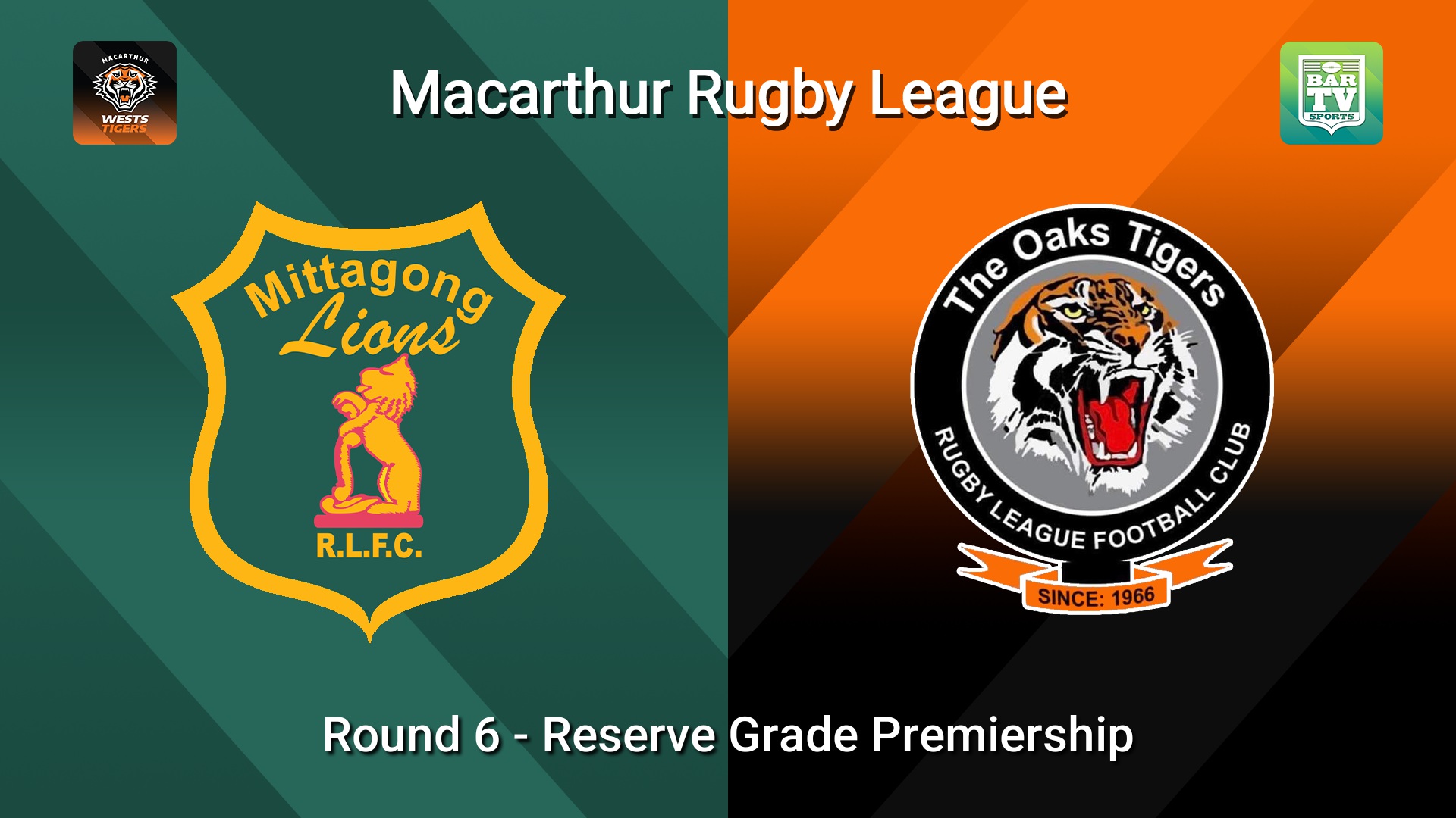 260524-video-Macarthur RL Round 6 - Reserve Grade Premiership - Mittagong Lions v The Oaks Tigers Slate Image
