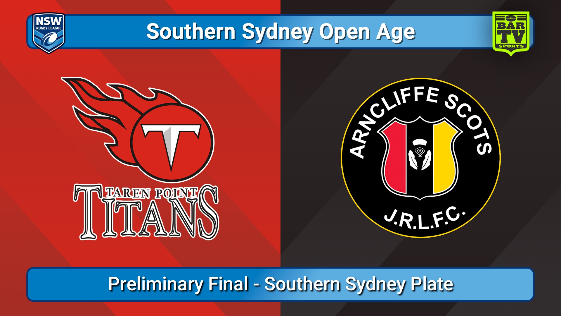 250823-video-S. Sydney Open Preliminary Final - Southern Sydney Plate - Taren Point Titans v Arncliffe Scots Slate Image