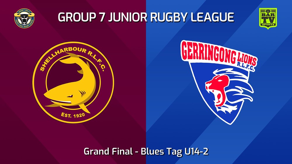 250823-video-South Coast Juniors Grand Final - Blues Tag U14-2 - Shellharbour Sharks v Gerringong Slate Image