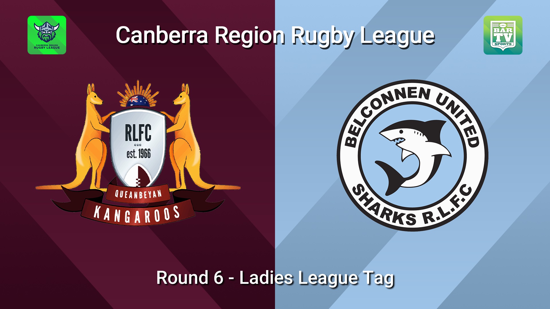 260523-video-Canberra Round 6 - Ladies League Tag - Queanbeyan Kangaroos v Belconnen United Sharks Slate Image