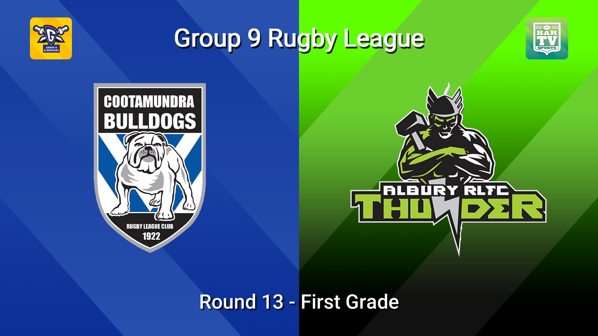 260726-video-Group 9 RL Round 13 - First Grade - Cootamundra Bulldogs v Albury Thunder Slate Image