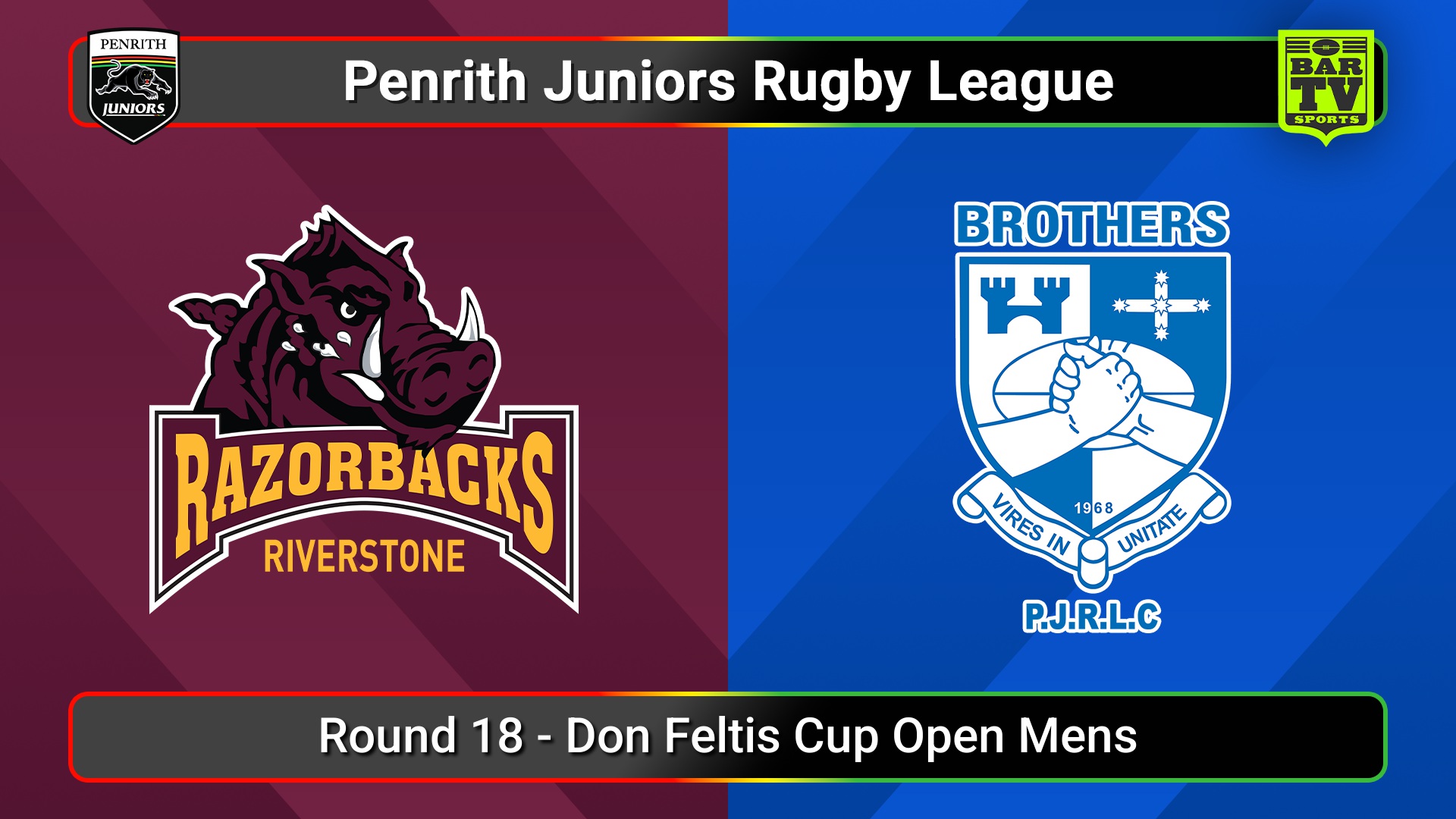 250817-video-Penrith & District Junior Rugby League Round 18 - Don Feltis Cup Open Mens - Riverstone v Brothers Slate Image