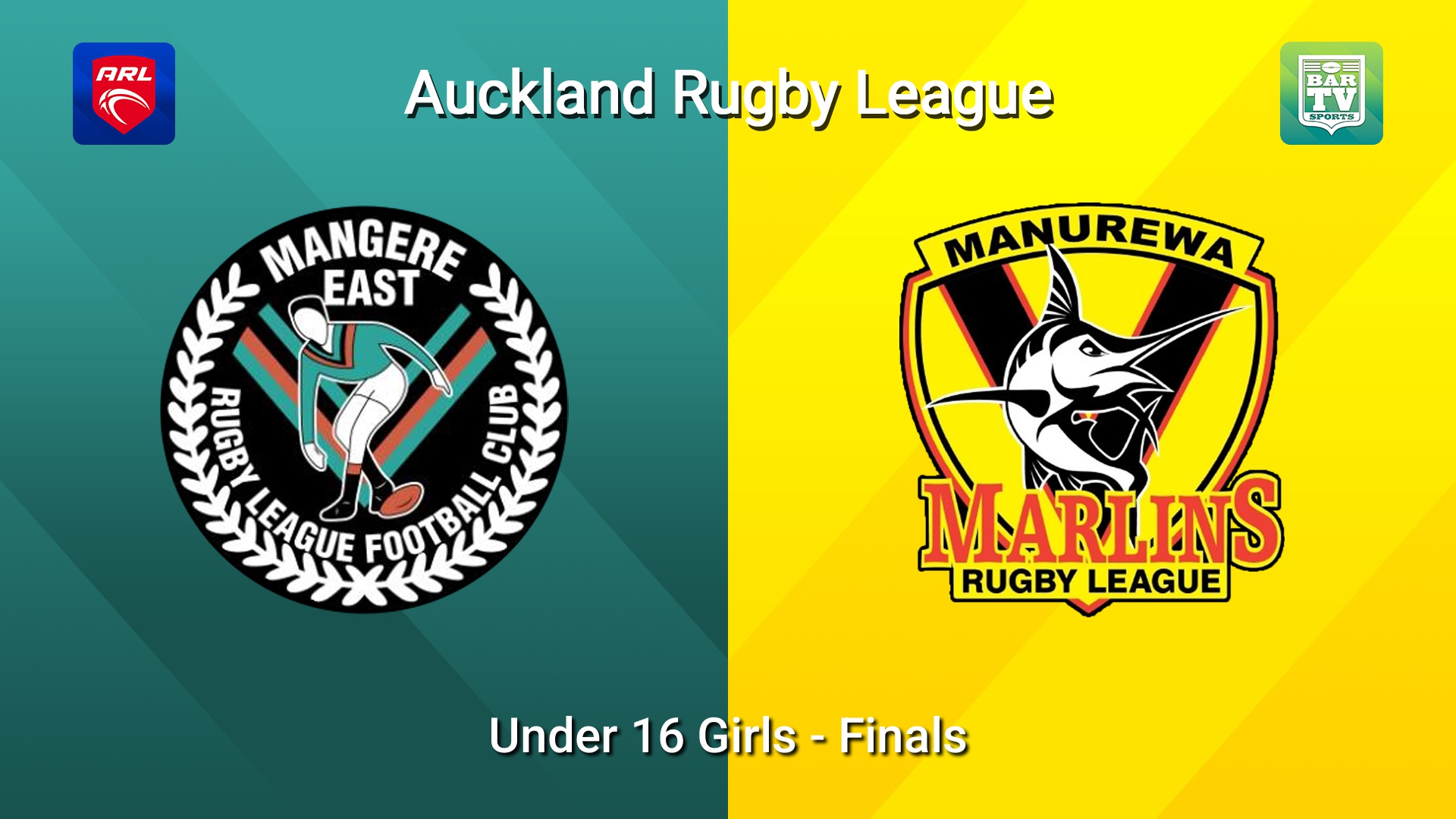 260801-video-Auckland RL Finals - Under 16 Girls - Mangere East Hawks v Manurewa Marlins Slate Image
