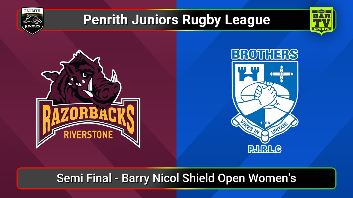 250817-video-Penrith & District Junior Rugby League Semi Final - Barry Nicol Shield Open Women's - Riverstone v Brothers Slate Image