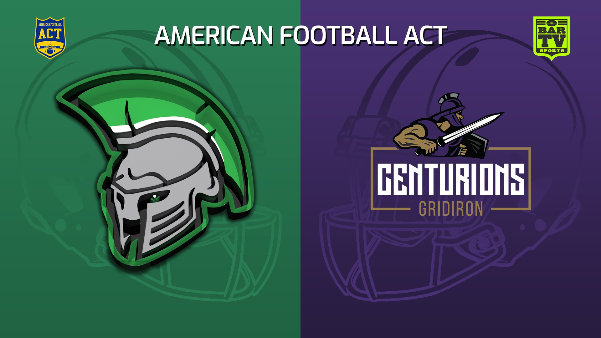 241012-video-American Football ACT Round 6 - Seniors - Gladiators Gridiron v Centurions Gridiron Slate Image