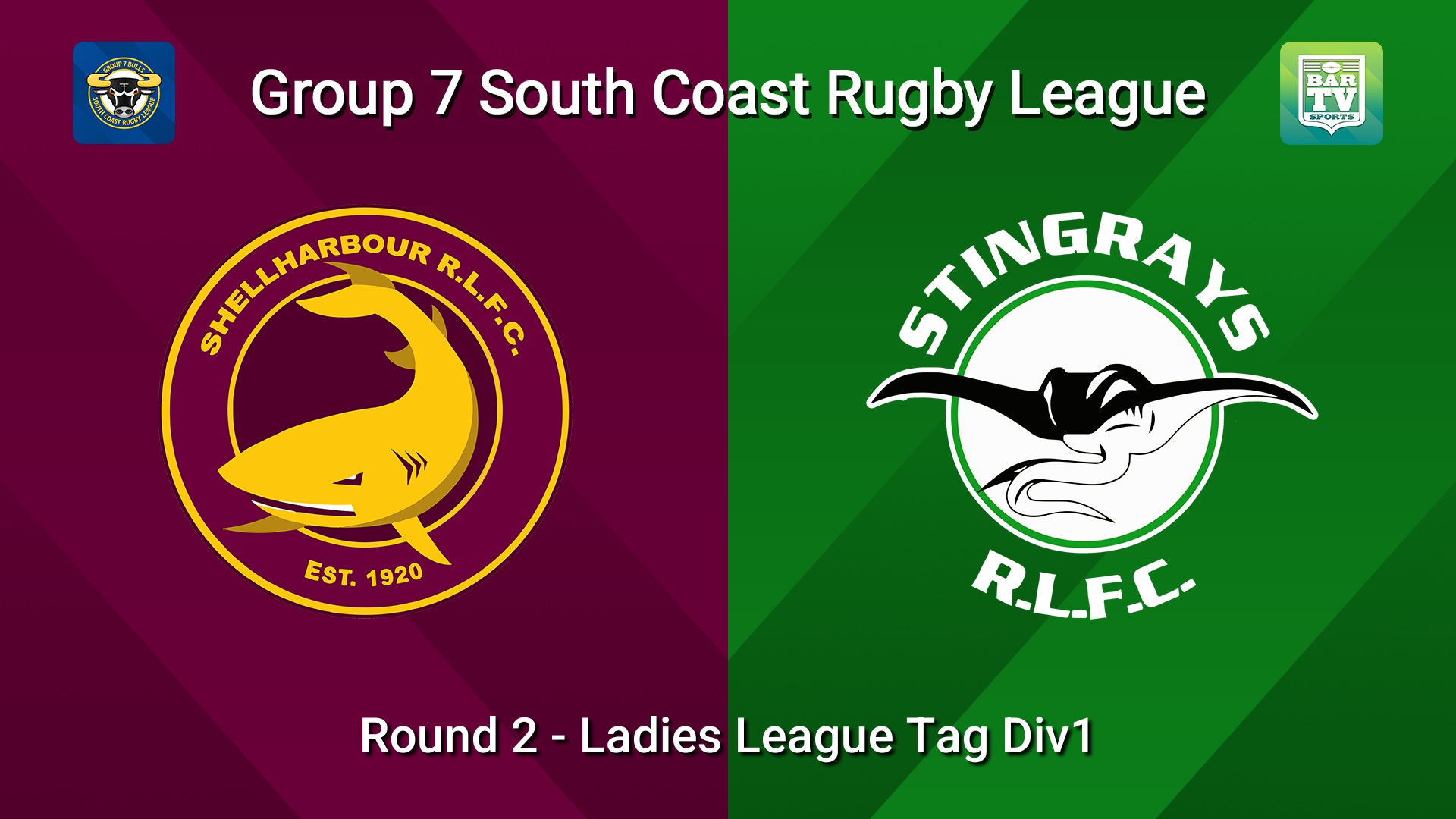 260426-video-South Coast Round 2 - Ladies League Tag Div1 - Shellharbour Sharks v Stingrays of Shellharbour Slate Image