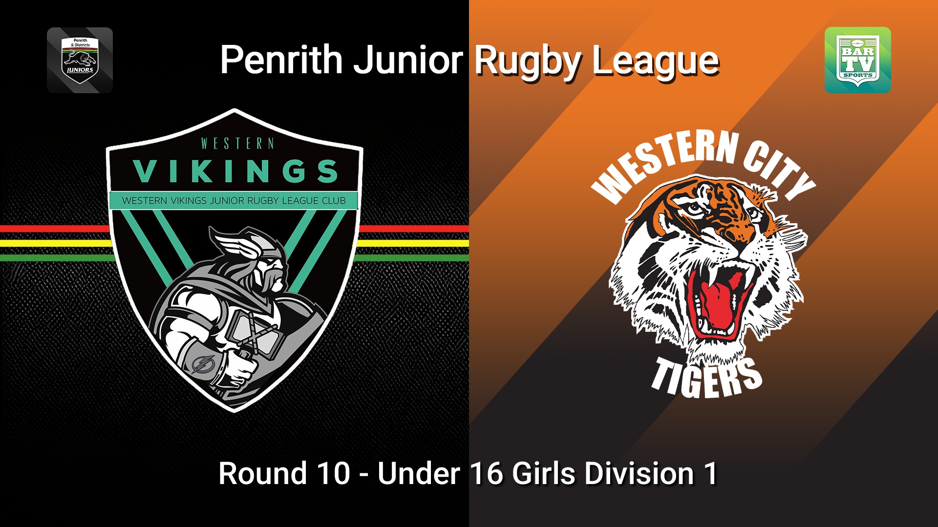 260704-video-Penrith & District Junior Rugby League Round 10 - Under 16 Girls Division 1 - Western Vikings v Western City Tigers Slate Image