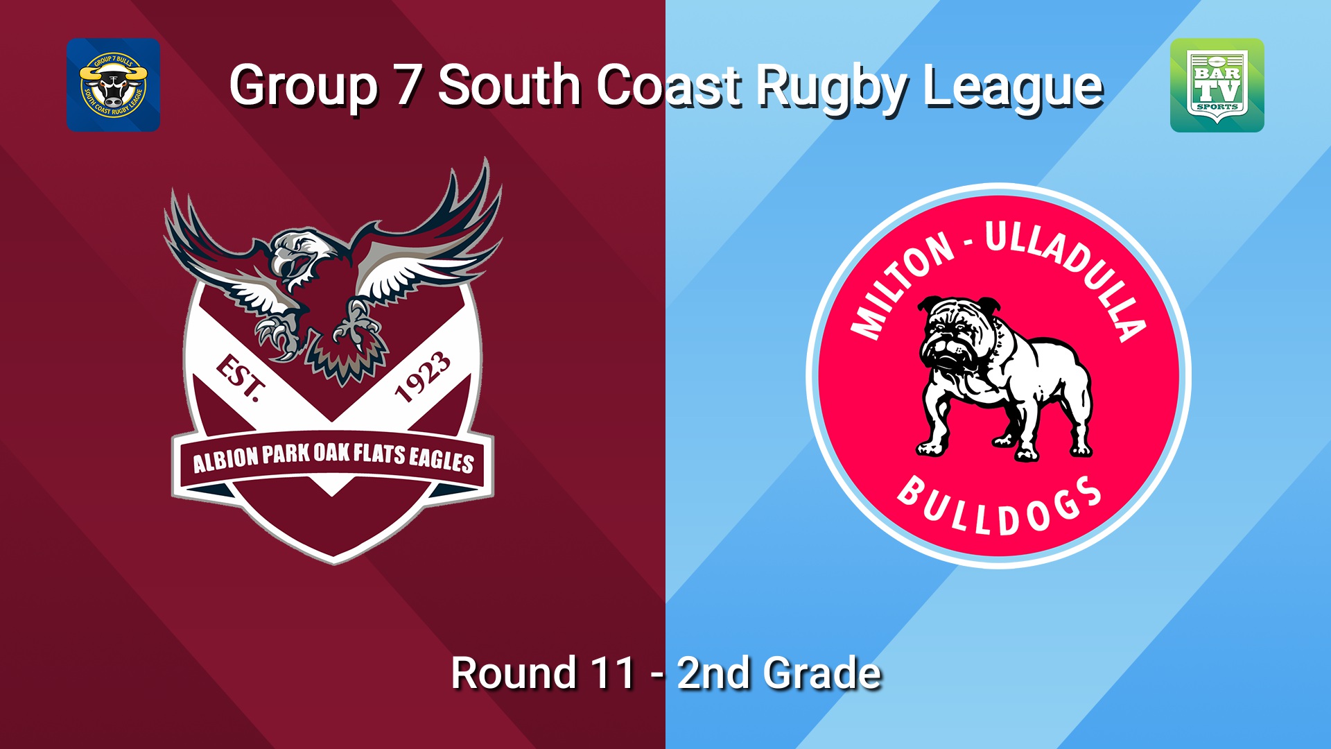 260704-video-South Coast Round 11 - 2nd Grade - Albion Park Oak Flats v Milton-Ulladulla Bulldogs Slate Image