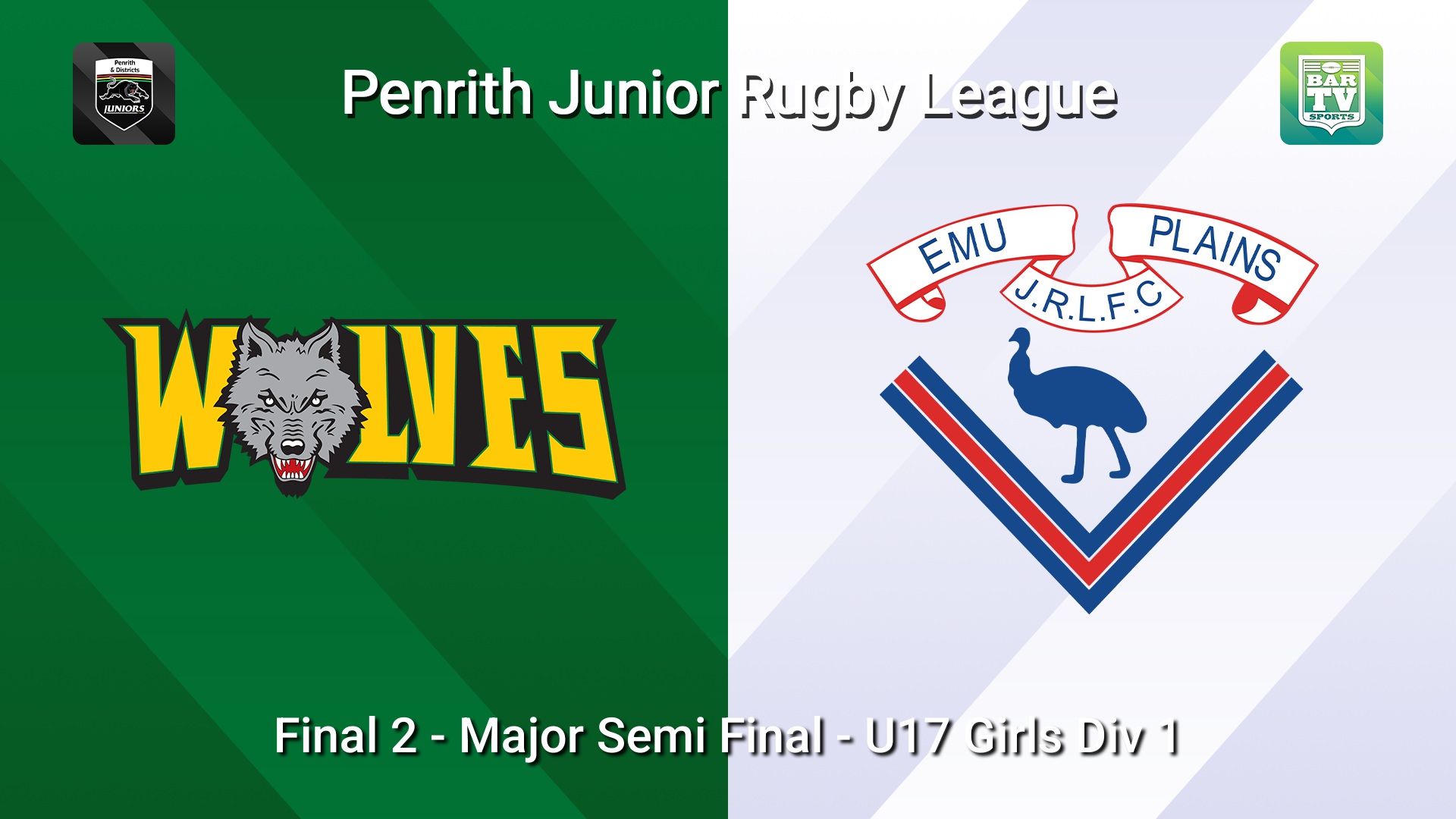 260815-video-Penrith & District Junior Rugby League Final 2 - Major Semi Final - U17 Girls Div 1 - Windsor Wolves v Emu Plains Slate Image