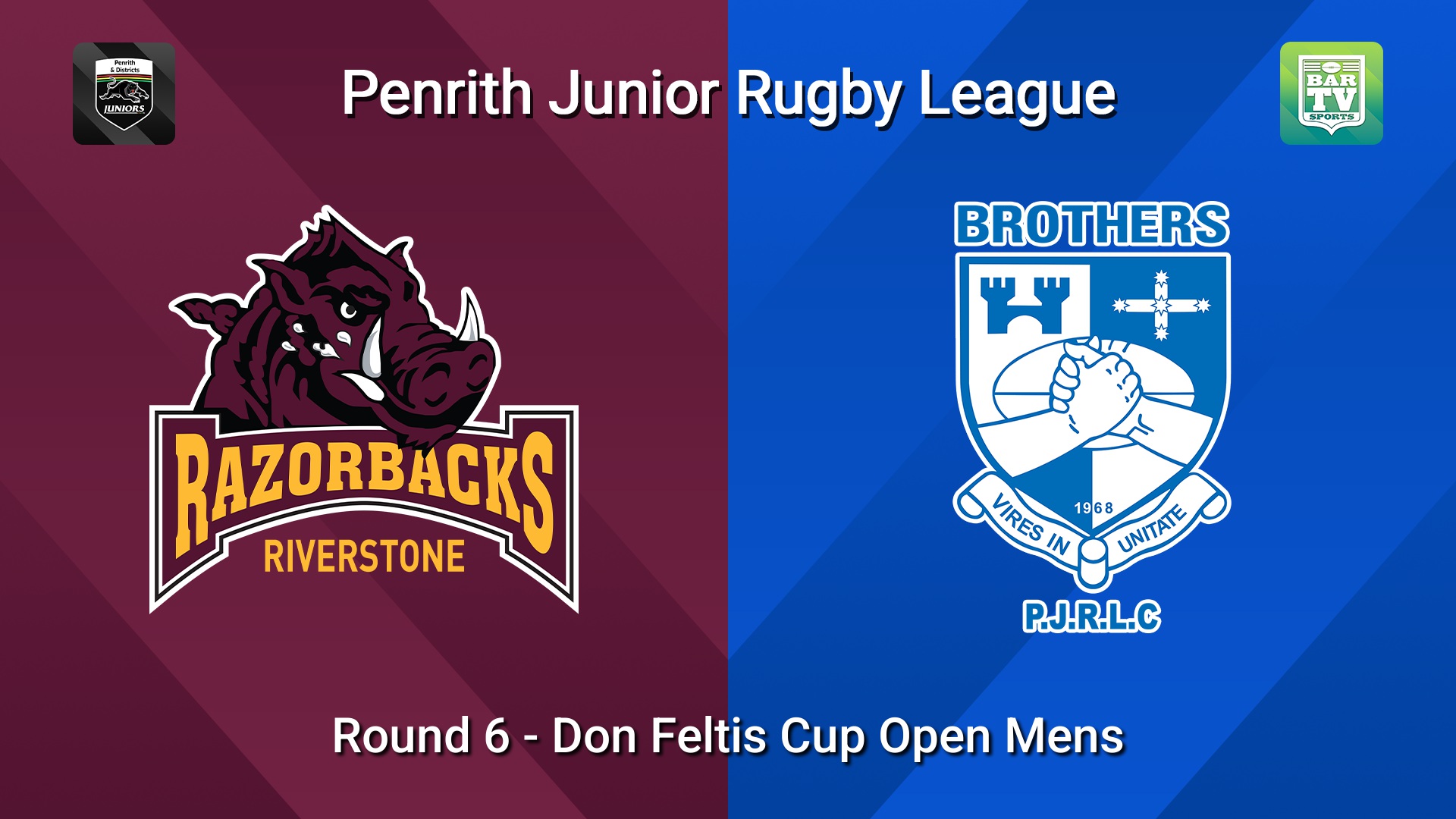 260517-video-Penrith & District Junior Rugby League Round 6 - Don Feltis Cup Open Mens - Riverstone v Brothers Slate Image