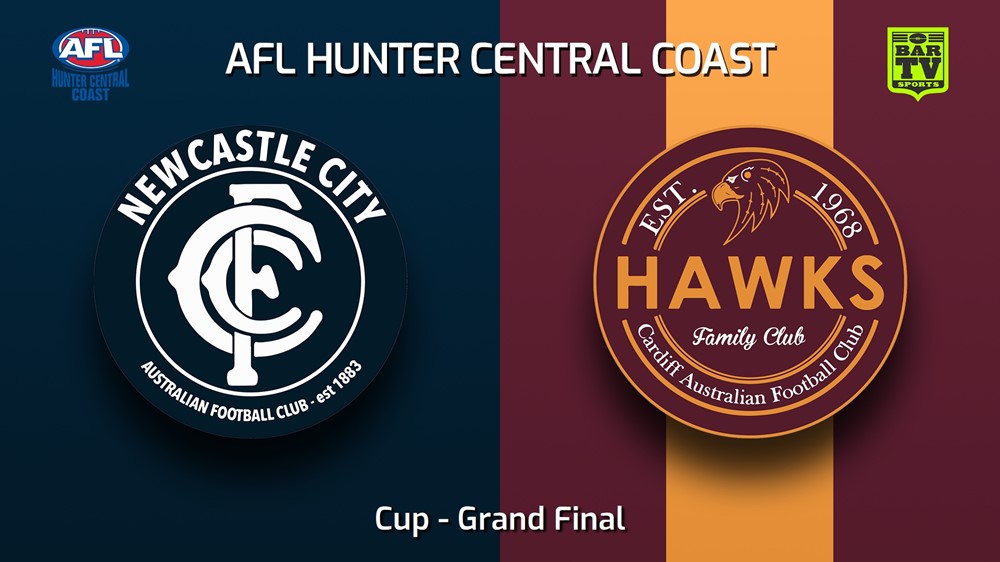 240907-video-AFL Hunter Central Coast Grand Final - Cup - Newcastle City  v Cardiff Hawks Slate Image