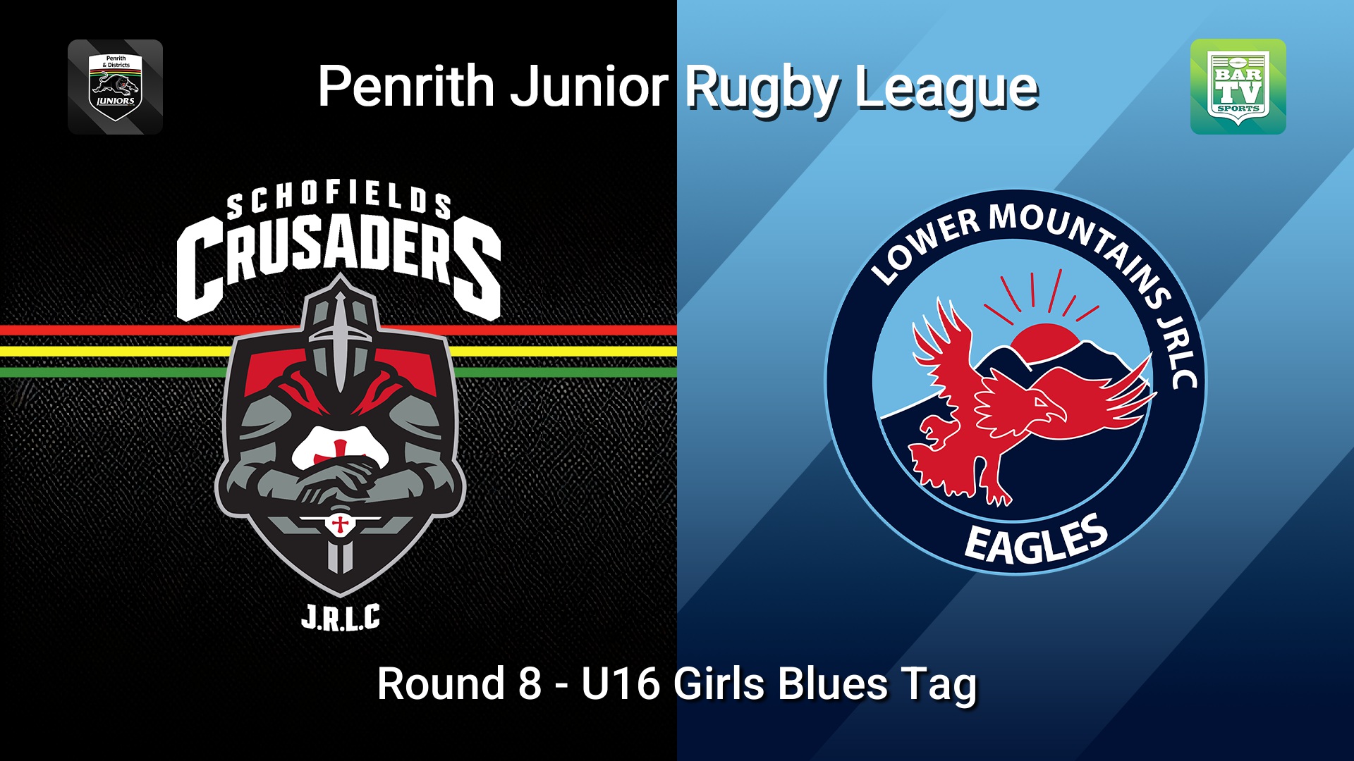 260621-video-Penrith & District Junior Rugby League Round 8 - U16 Girls Blues Tag - Schofields Crusaders v Lower Mountains Slate Image