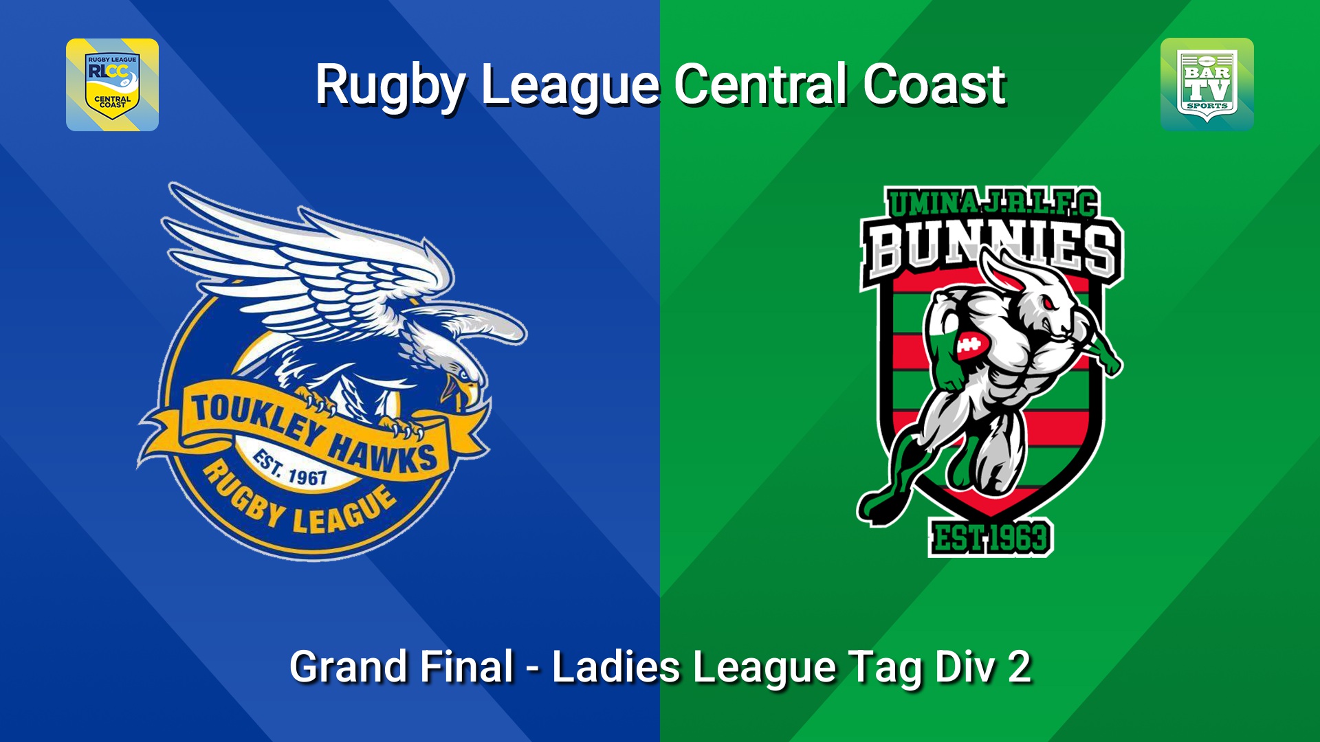 260816-video-RLCC Grand Final - Ladies League Tag Div 2 - Toukley Hawks v Umina Bunnies Minigame Slate Image