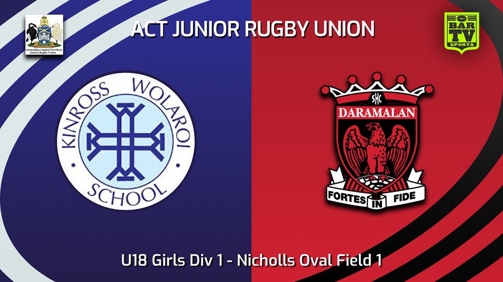 250914-video-ACT Junior Rugby Union Grand Final - U18 Girls Div 1 - Kinross Wolarioi School v Daramalan College Slate Image