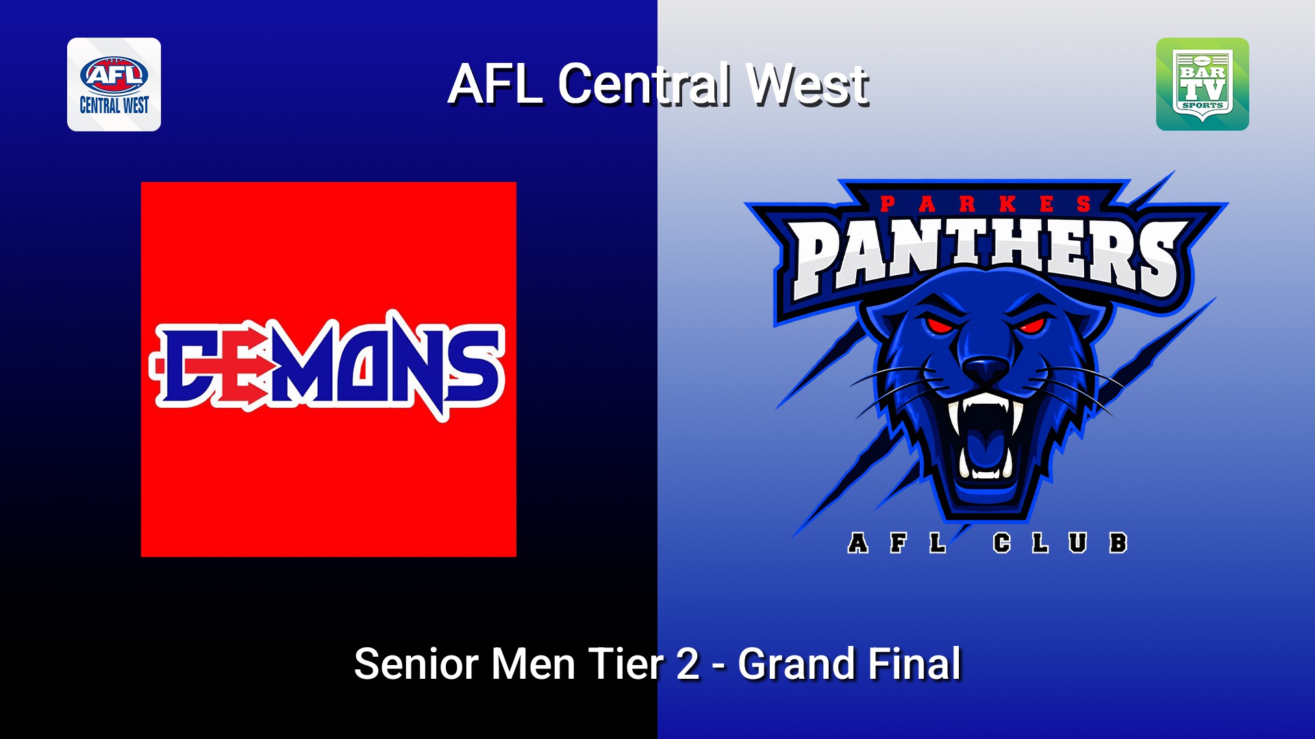 260829-video-AFL Central West Grand Final - Senior Men Tier 2 - Dubbo Demons  v Parkes Panthers  Minigame Slate Image