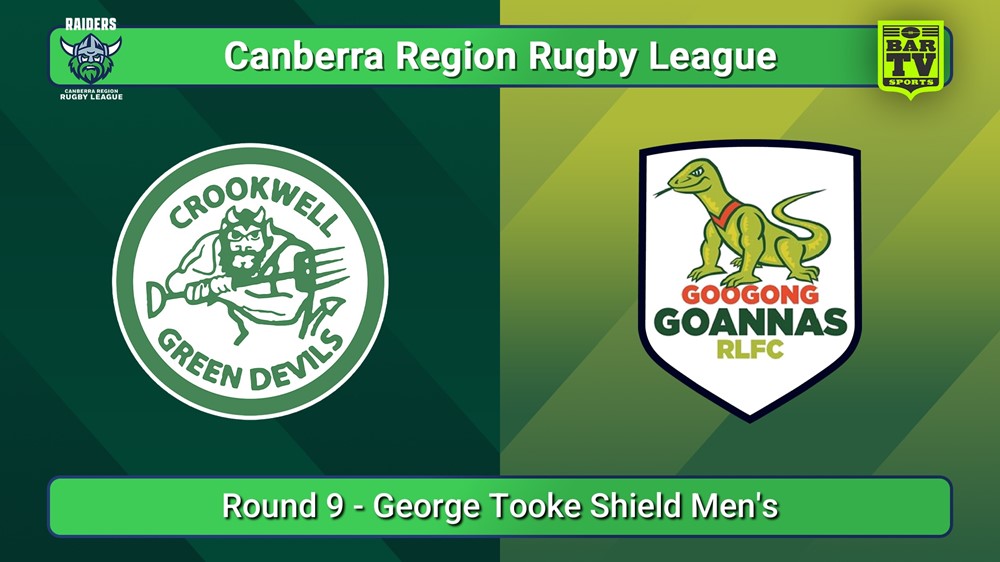 250706-video-Canberra Round 9 - George Tooke Shield Men's - Crookwell Green Devils v Googong Goannas Slate Image