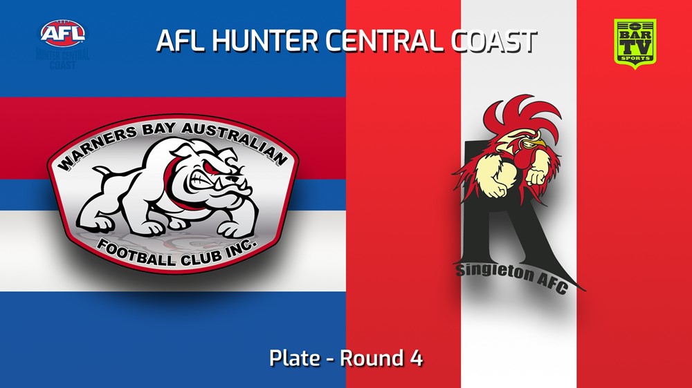 250503-video-AFL Hunter Central Coast Round 4 - Plate - Warners Bay Bulldogs v Singleton Roosters Slate Image