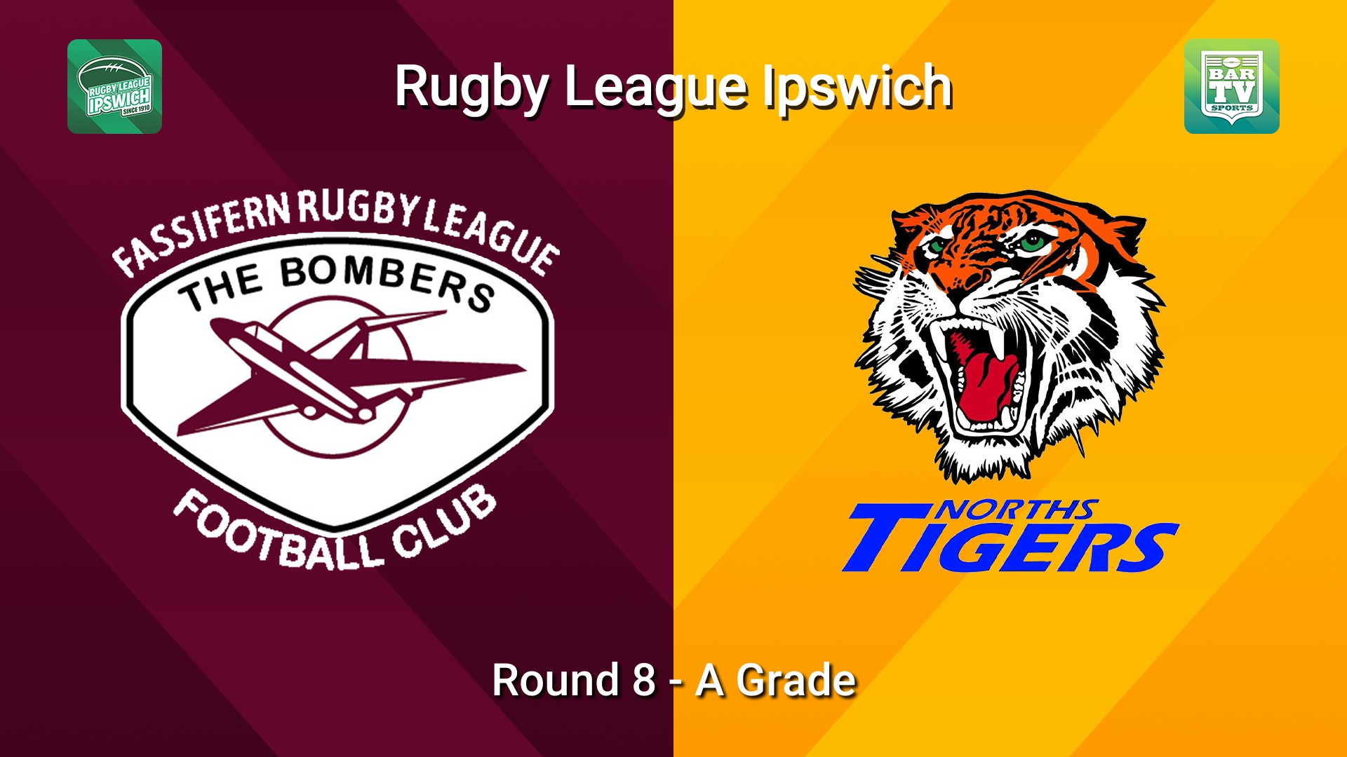 260523-video-Rugby League Ipswich Round 8 - A Grade - Fassifern Bombers v Norths Tigers Slate Image