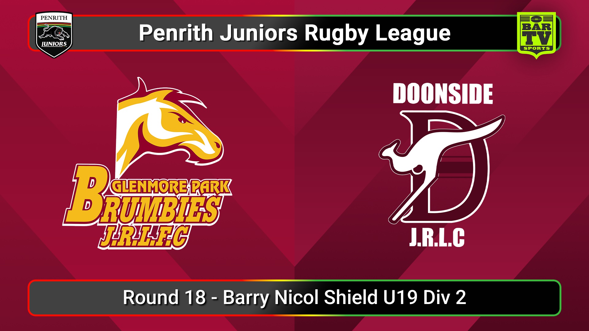 250816-video-Penrith & District Junior Rugby League Round 18 - Barry Nicol Shield U19 Div 2 - Glenmore Park v Doonside Slate Image