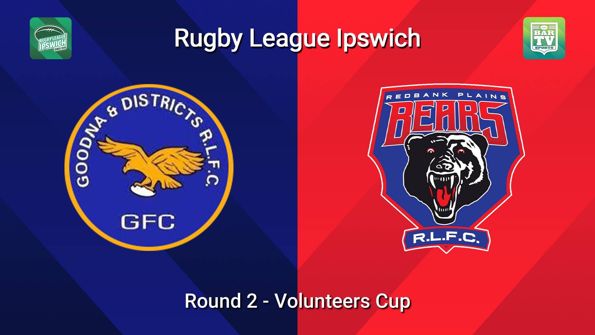 260329-video-Rugby League Ipswich Round 2 - Volunteers Cup - Goodna v Redbank Plains Bears Minigame Slate Image