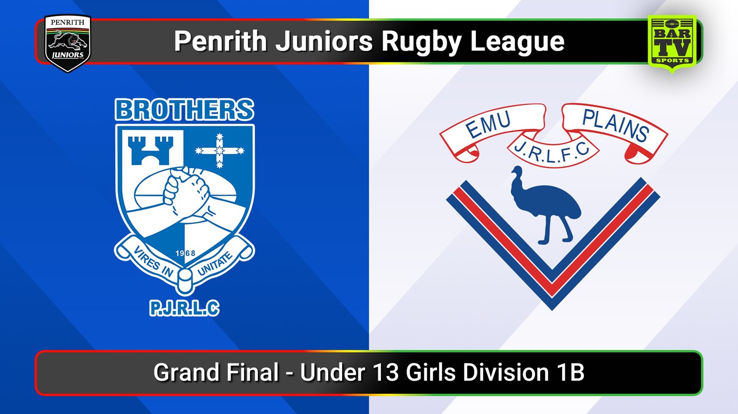 250906-video-Penrith & District Junior Rugby League Grand Final - Under 13 Girls Division 1B - Brothers v Emu Plains Slate Image