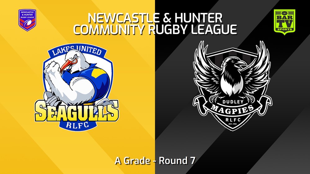 250531-video-NHRL Round 7 - A Grade - Lakes United Seagulls v Dudley Magpies Slate Image