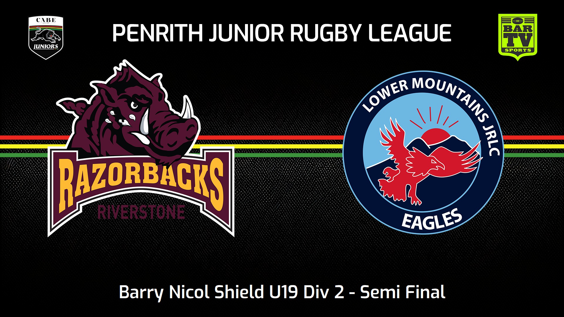 240825-video-Penrith & District Junior Rugby League Semi Final - Barry Nicol Shield U19 Div 2 - Riverstone Razorbacks v Lower Mountains Slate Image