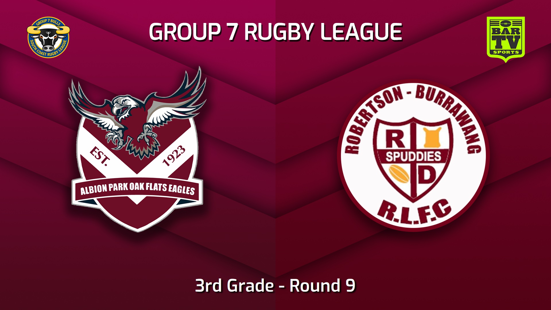 230528-South Coast Round 9 - 3rd Grade - Albion Park Oak Flats Eagles v Robertson Spuddies Slate Image